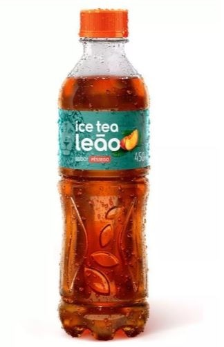 CHA ICE TEA LEAO PESSEGO 06X450ML